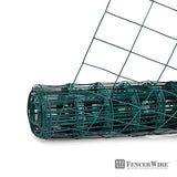 Fencer Wire 2 ft. x 25 ft. 16-Gauge Green PVC Coated Welded Wire Fence with Mesh Size 3 in. x 2 in.