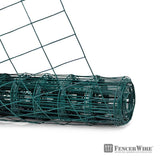 Fencer Wire 2 ft. x 50 ft. 16-Gauge Green PVC Coated Welded Wire Fence with Mesh Size 3 in. x 2 in.