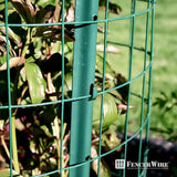 Fencer Wire 2 ft. x 50 ft. 16-Gauge Green PVC Coated Welded Wire Fence with Mesh Size 3 in. x 2 in.