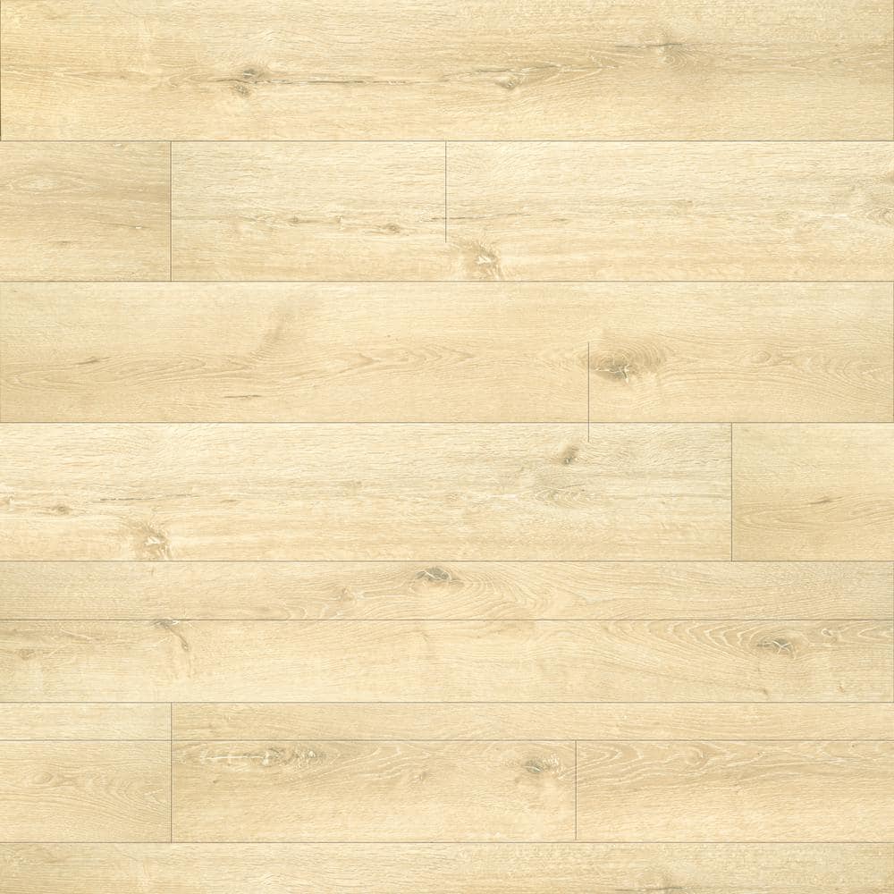A&A Surfaces Fenwick Oak Waterproof Hybrid Flooring - 7.7 in x 48 in
