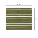 Daltile Artcrafted Fern 11-1/2 in. x 10 in. Glazed Ceramic Straight Joint Mosaic Tile (8.3 sq. ft./case)