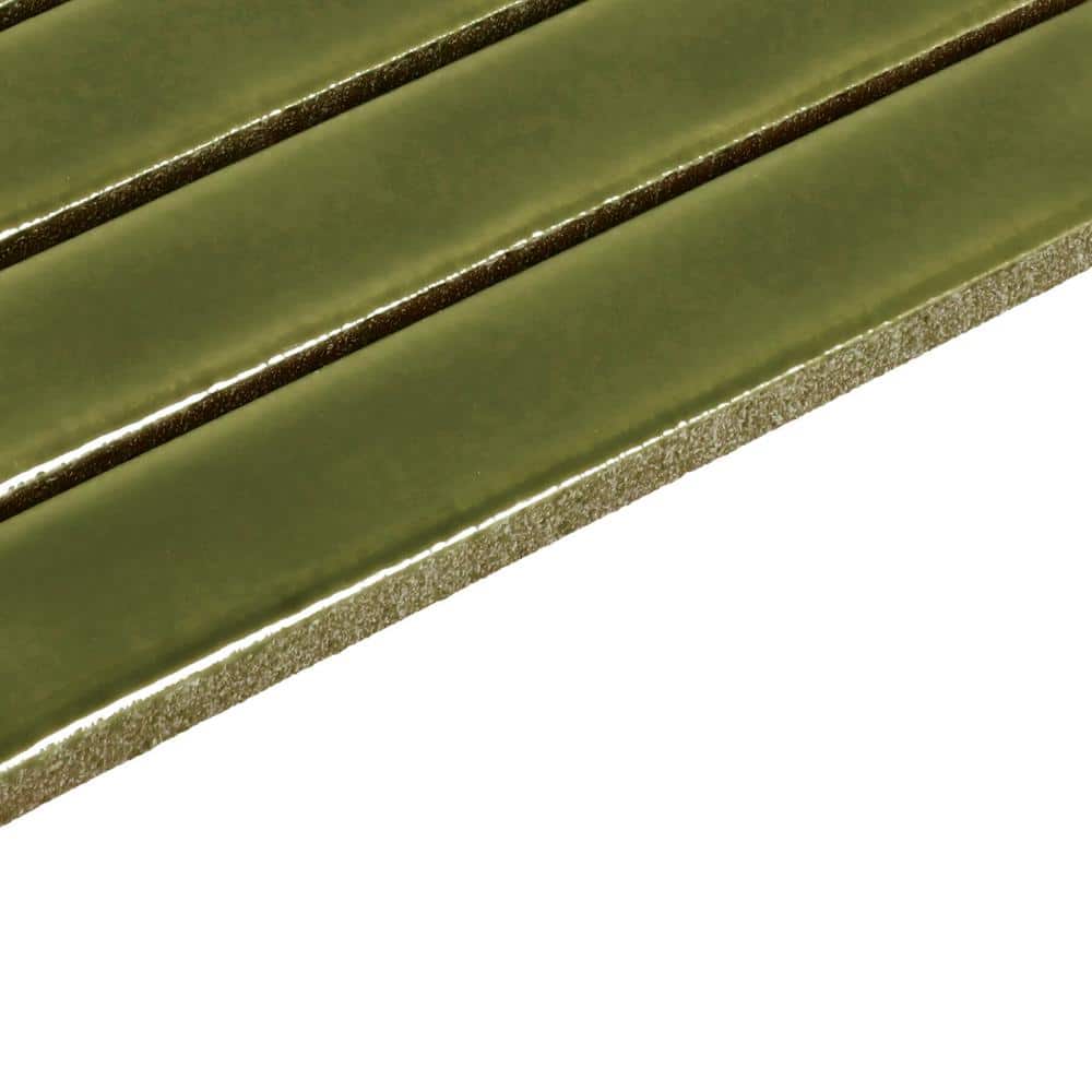 Daltile Artcrafted Fern 11-1/2 in. x 10 in. Glazed Ceramic Straight Joint Mosaic Tile (8.3 sq. ft./case)