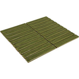 Daltile Artcrafted Fern 11-1/2 in. x 10 in. Glazed Ceramic Straight Joint Mosaic Tile (8.3 sq. ft./case)