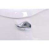 60 in. Walk-In Air Bath Tub in White with 1.28 GPF Single Flush Toilet - Super Arbor