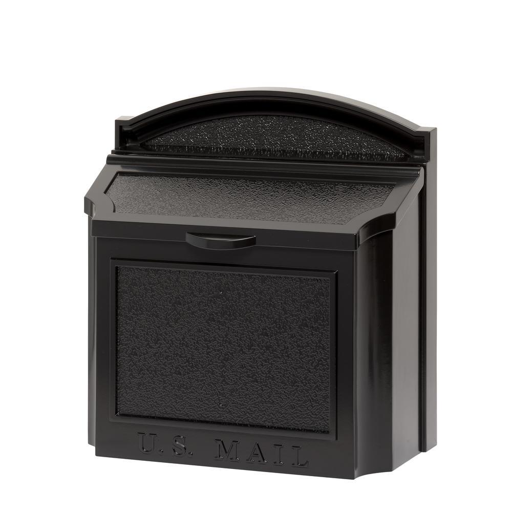 Black Wall Mailbox - Super Arbor