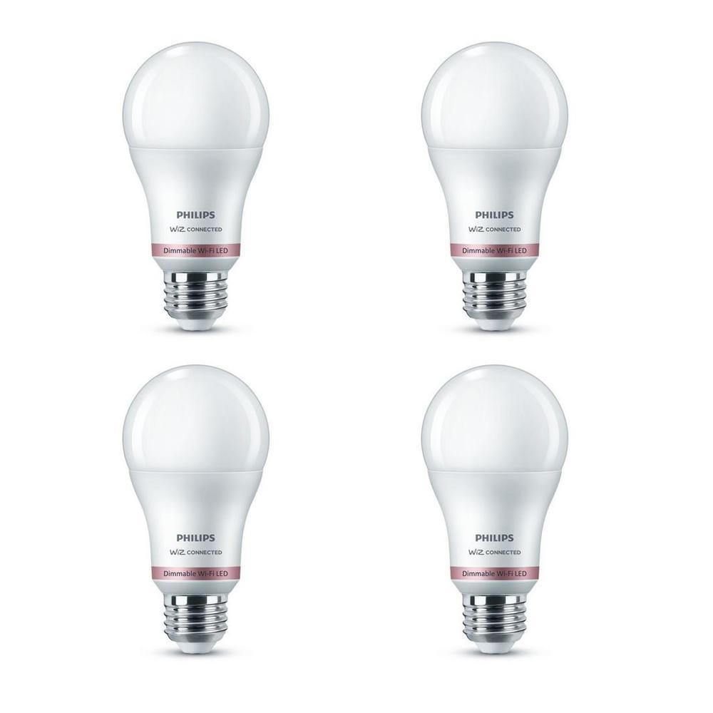 Soft White A19 LED 60W Equivalent Dimmable Smart Wi-Fi Wiz Connected Wireless Light Bulb - Super Arbor
