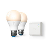 60-Watt Equivalent A19 LED Smart Light Bulb with Bridge (2-Pack) - Super Arbor