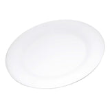 Durus 10.5 in. White Melamine Wide Rim Dinner Plate (12-Pack)