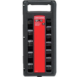 Craftsman 1/2 in. Drive SAE 6 Point Standard Impact Socket Set, 12 pc