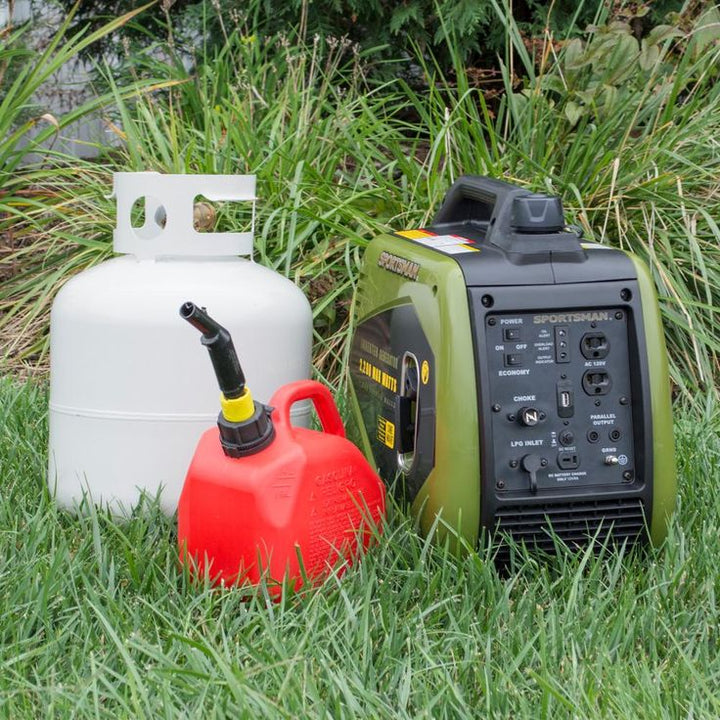 Sportsman 2,200/1,800-watt Dual Fuel LPG/Gasoline Powered Recoil Start Portable Inverter Generator with Parallel Capacity
