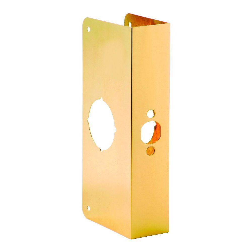 2-3/8 in. x 1-3/4 in. Solid Brass Door Reinforcer - Super Arbor