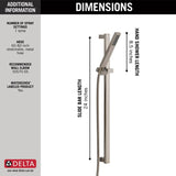 Delta Vero Stainless 1-Spray Handheld Shower 1.75-GPM (6.6-LPM)