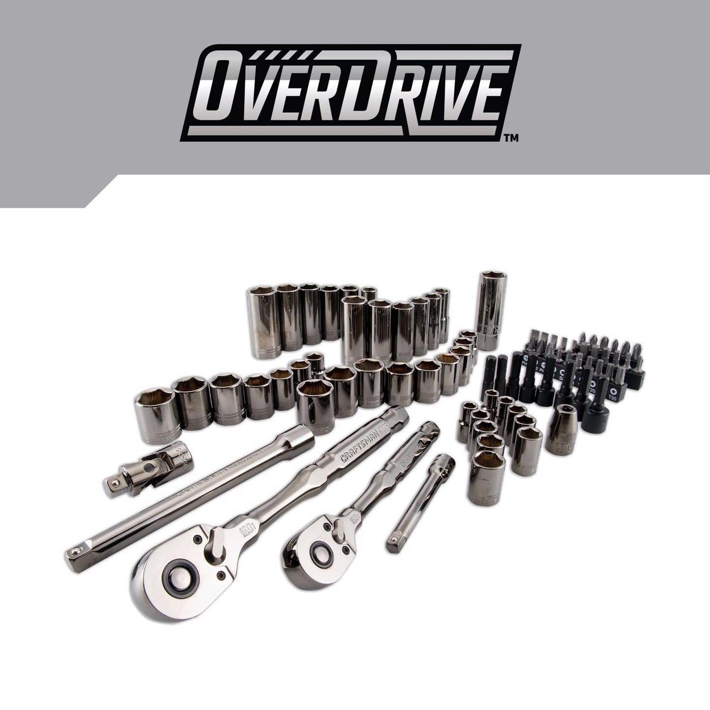 Craftsman OVERDRIVE 80 pc Mechanic's Tool Set - Metric/SAE 6 Point