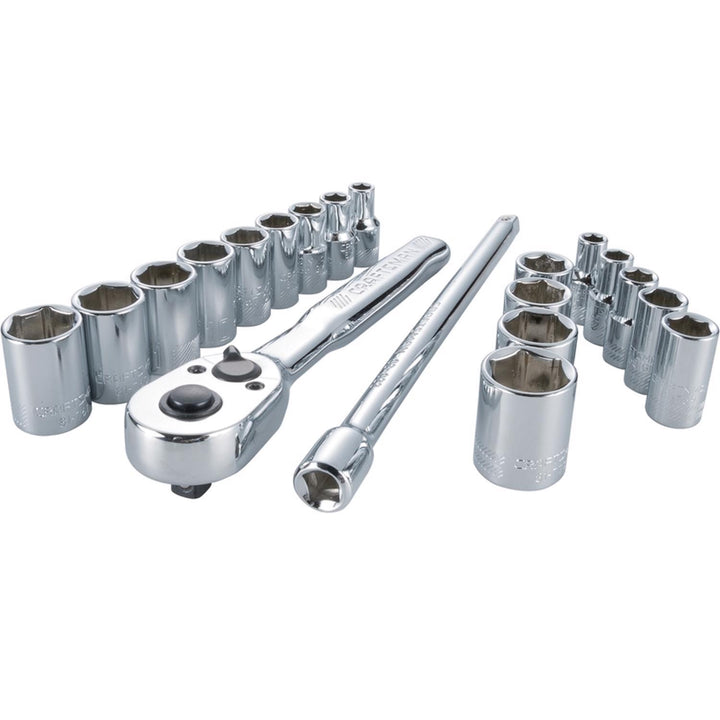 Craftsman 20 pc 1/4 in. Drive Metric and SAE Socket and Ratchet Set