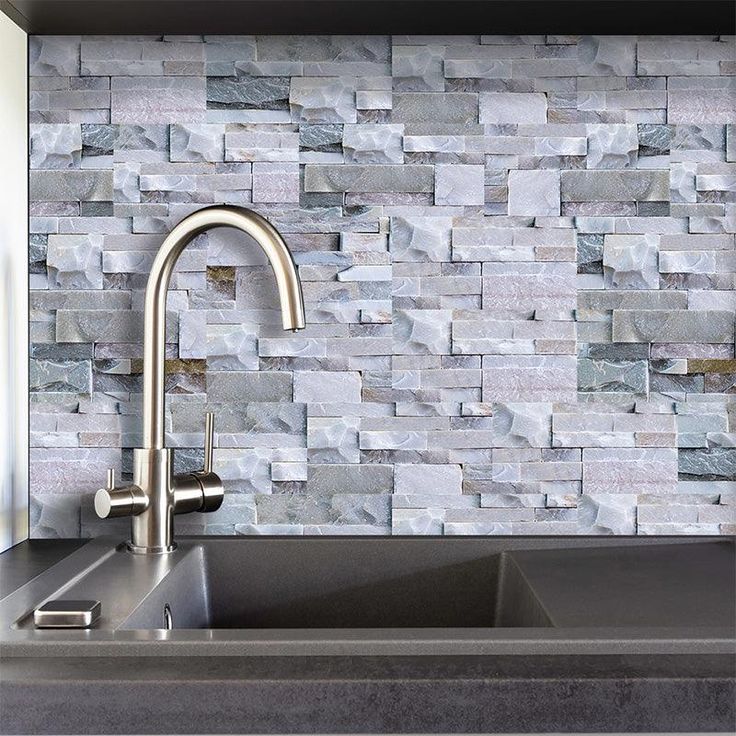 9pcs 3D Self Adhesive Kitchen Wall Tiles Bathroom Mosaic Tile Sticker 20*10cm