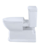 Eco Soiree 1-Piece 1.28 GPF Single Flush Elongated Skirted Toilet with CeFiONtect in Sedona Beige - Super Arbor