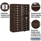 3800 Horizontal Series 20-Compartment Surface Mount Mailbox - Super Arbor