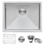 21 in. Stainless Steel Single Bowl Undermount 16-Gauge Bar Prep Kitchen Sink