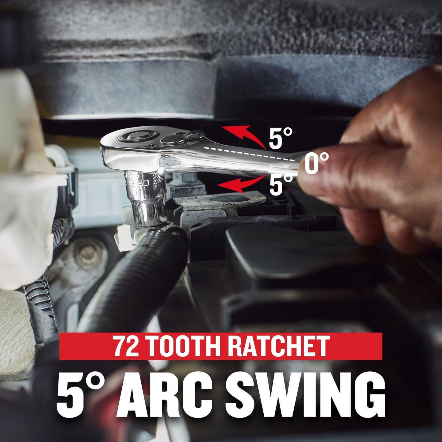 Craftsman Low Profile 1/4 in. Drive Ratchet with 72 Teeth
