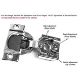 105-Degree 1/2 in. (35 mm) Overlay Soft Close Face Frame Cabinet Hinges with Installation Screws (30-Pairs)