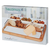 CreativeWare 'TableStyles' Bamboo and Ceramic Hostess Server with Serving Bowls and Cutting Board