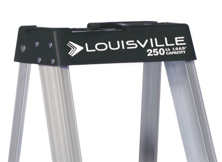 Louisville Ladder 8' Aluminum Step Ladder, 12' Reach, 250 lbs Load Capacity, W-2112-08S