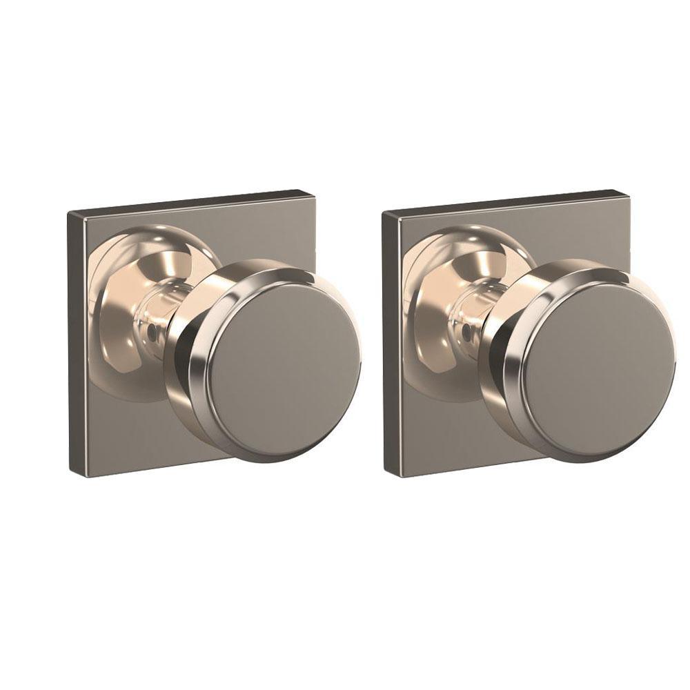 Custom Bowery Matte Black Collins Trim Dummy  Door Knob (2-pack) - Super Arbor