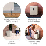 S100 Series 1-Compartment Anchorable Porch LockBox - Super Arbor