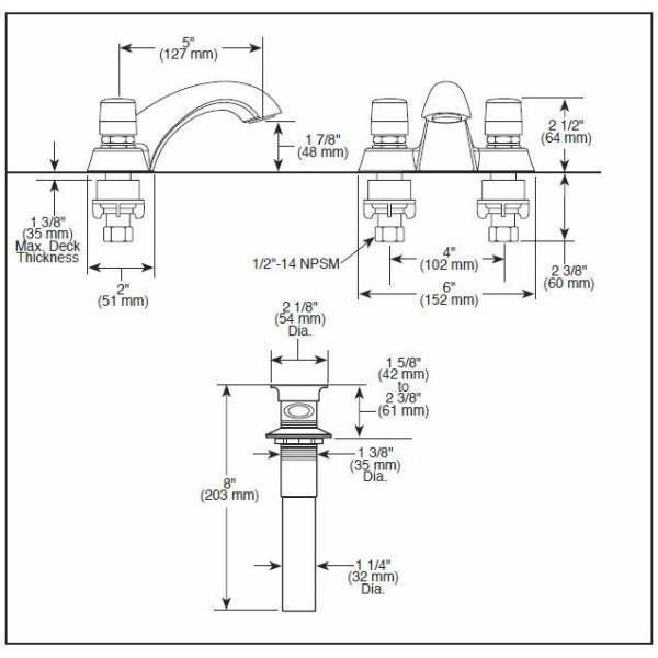 Single-Handle Metering Utility Faucet in Chrome - Super Arbor