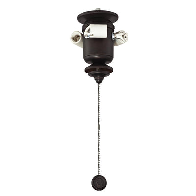 3-Light Dark Bronze Ceiling Fan Bowl Fitter LED Light Kit - Super Arbor
