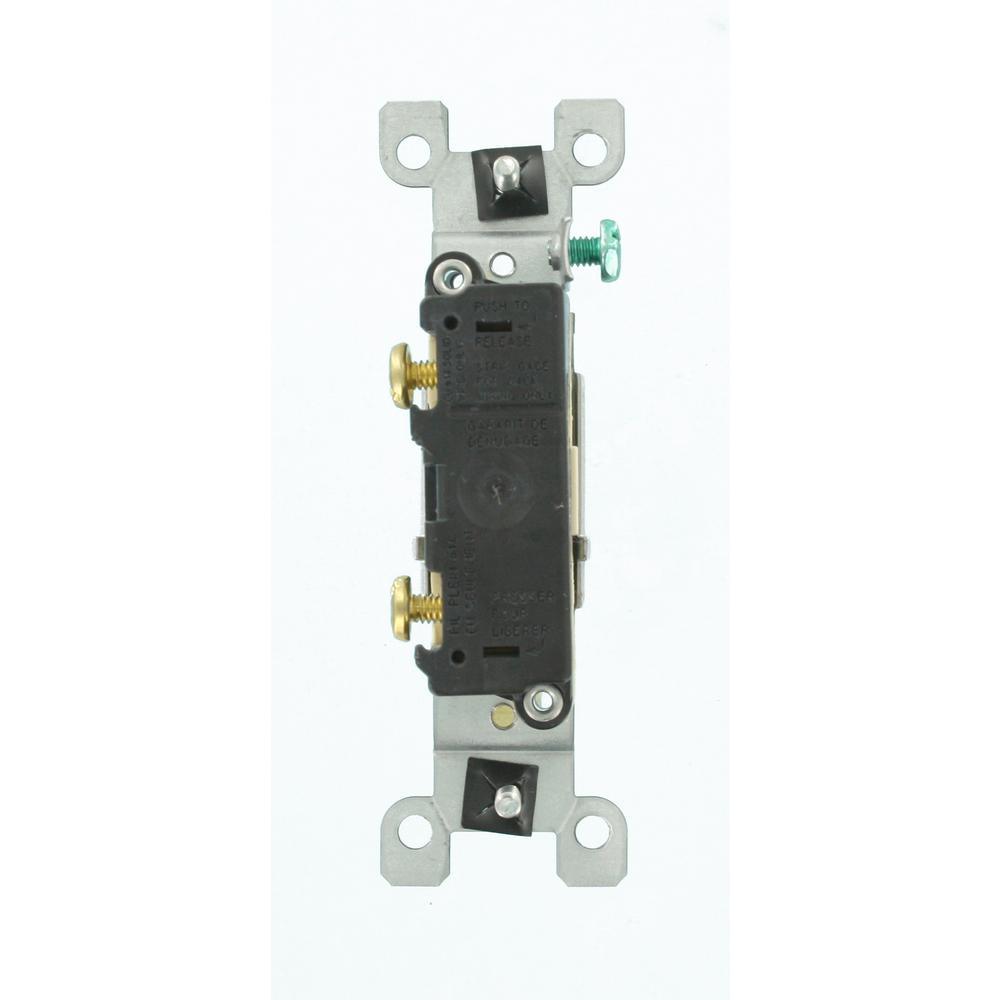 15 Amp Single Pole Switch, Ivory (10-Pack) - Super Arbor