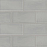 MSI Morning Fog 3 in. x 6 in. Handcrafted Glossy Ceramic Gray Subway Tile (1 sq. ft. / case)