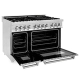 ZLINE 48 in. Professional Dual Fuel Range in Stainless Steel (RA48) - Super Arbor