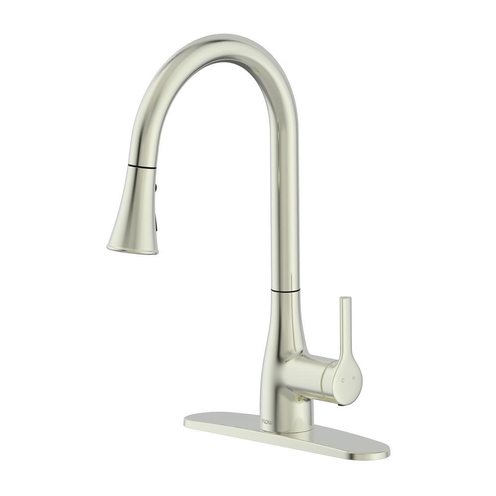 Classic Series Single-Handle Pull-Down Sprayer Kitchen Faucet in Matte Black - Super Arbor