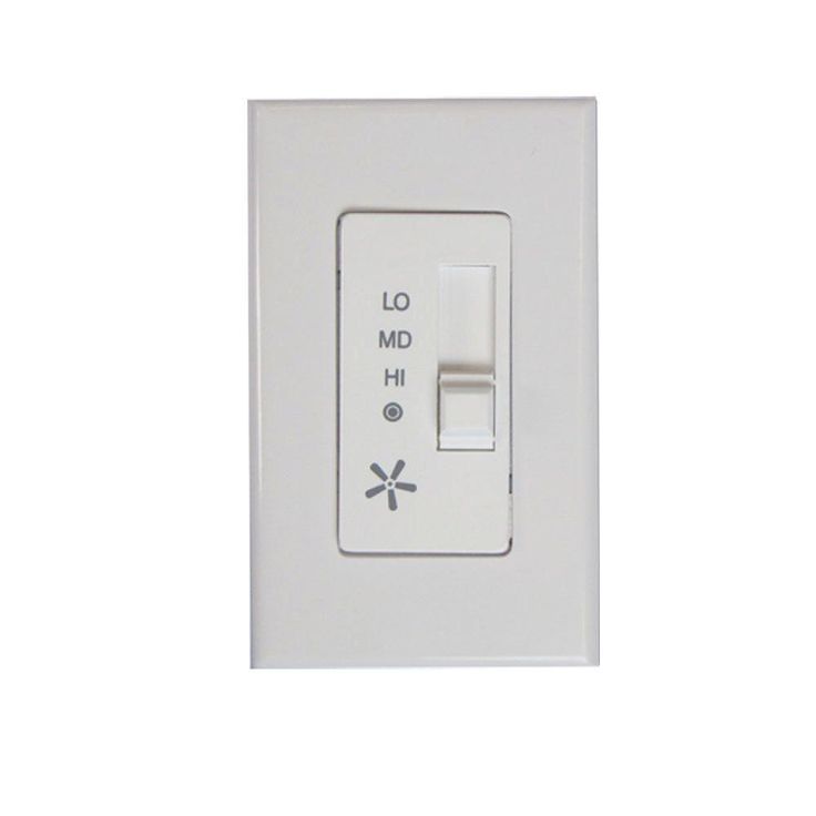 3-Speed Single Slide Performance White Fan Switch