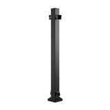 Fiberon 42 in. CitySide Traditional Black Aluminum Line Post