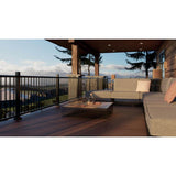 Fiberon 42 in. CitySide Black Aluminum Stair Post