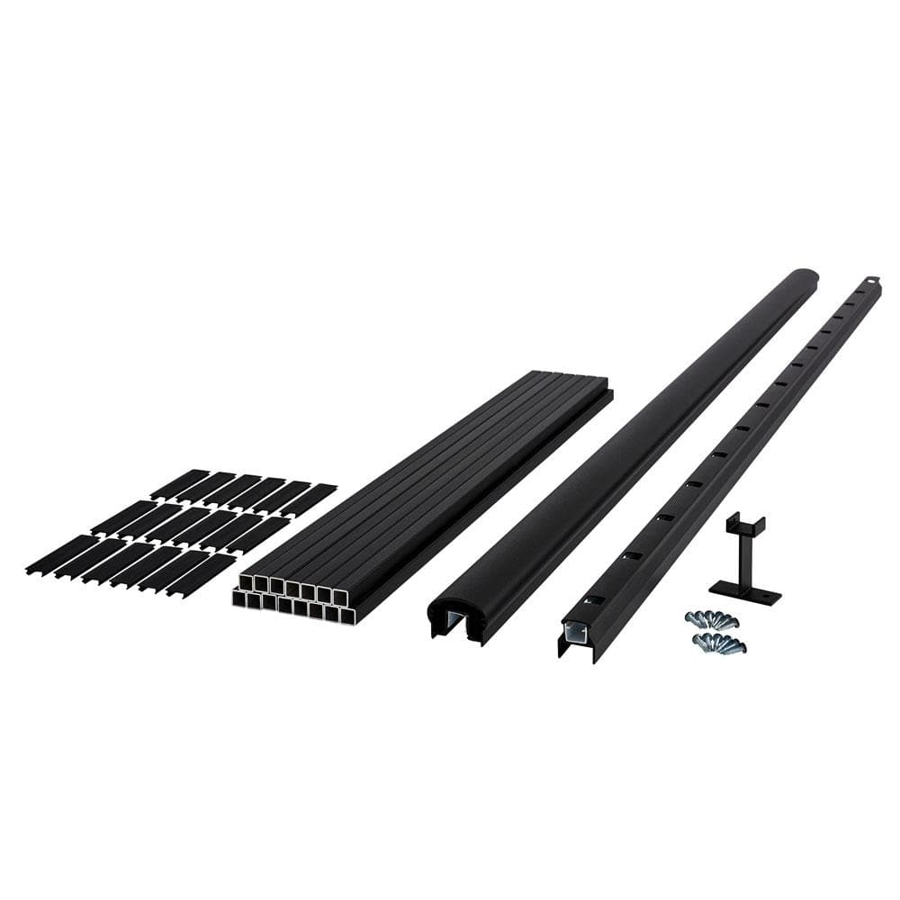 Fiberon 6 ft. x 42 in. CitySide Black Traditional Black Aluminum Line Rail Kit