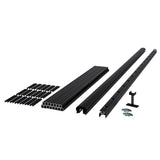 Fiberon 6 ft. x 42 in. CitySide Black Traditional Black Aluminum Line Rail Kit