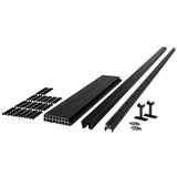 Fiberon Cityside Black Contemporary Aluminum 36 in. H x 96 in. W (Actual Size: 36 in. x 94 in.) Stair Rail Kit