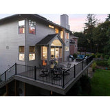 Fiberon CitySide 6 ft. Matte Aluminum Railing Kit Stair Blk (Includes 1 Crush Block, 12 Balusters, 15 Space