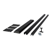 Fiberon CitySide 6 ft. Matte Aluminum Railing Kit Stair Blk (Includes 1 Crush Block, 12 Balusters, 15 Space