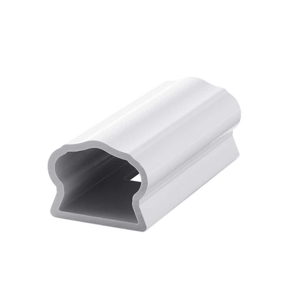 Fiberon 36 in. x 3 in. ArmorGuard Deluxe White Composite Stair Railing Kit