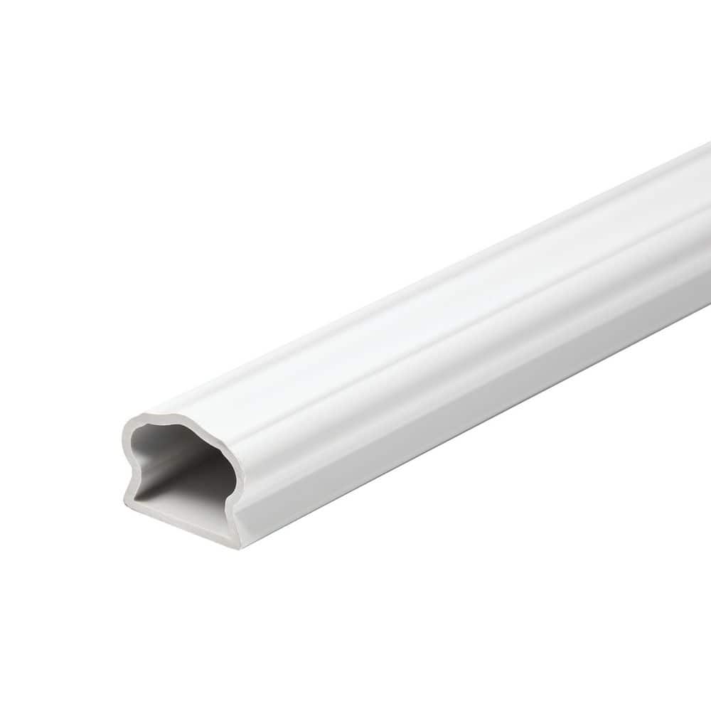 Fiberon 36 in. x 3 in. ArmorGuard Deluxe White Composite Stair Railing Kit