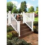 Fiberon 36 in. x 3.5 in. ArmorGuard Regency White Composite Stair Railing Kit