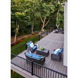 Fiberon CitySide 2-1/2 in. x 2-1/2 in. x 38 in. Matte Aluminum Corner Post Black