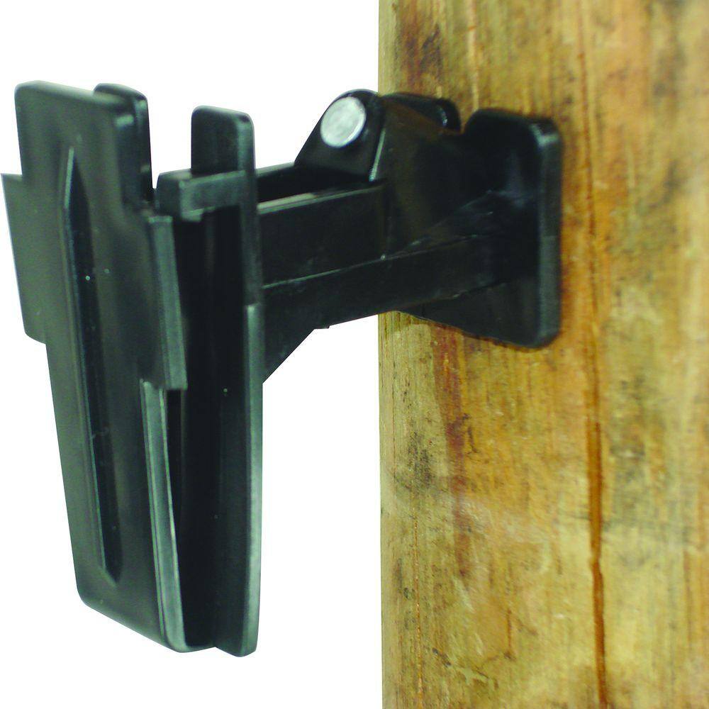 Field Guardian Wood Post - 2 in. Polytape Nail-On Offset Insulator - Black