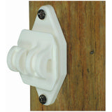 Field Guardian Wood Post Nail-On Insulator for Hi-Tensile - White