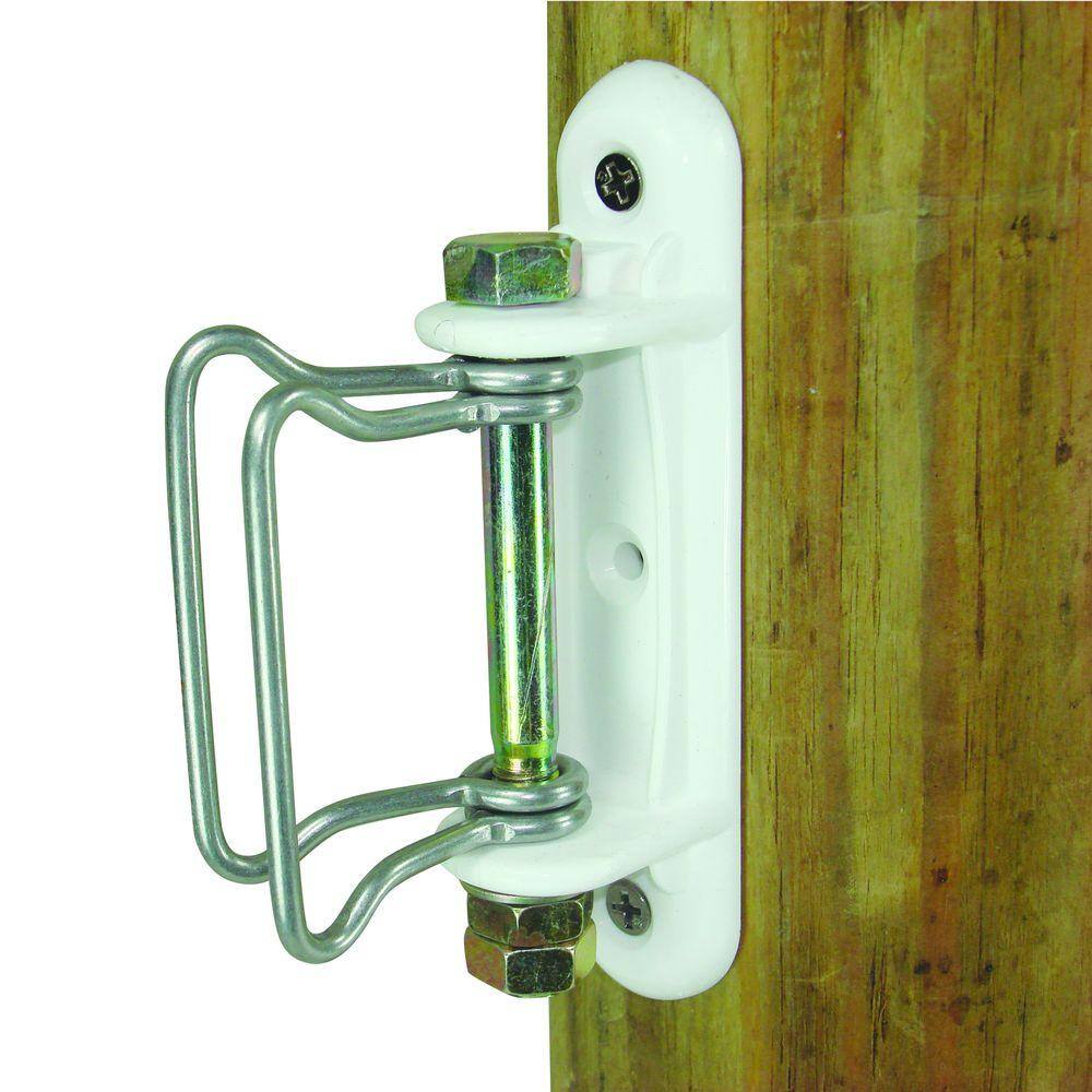 Field Guardian 2 in. Wood Post Polytape Corner/End Insulator - White
