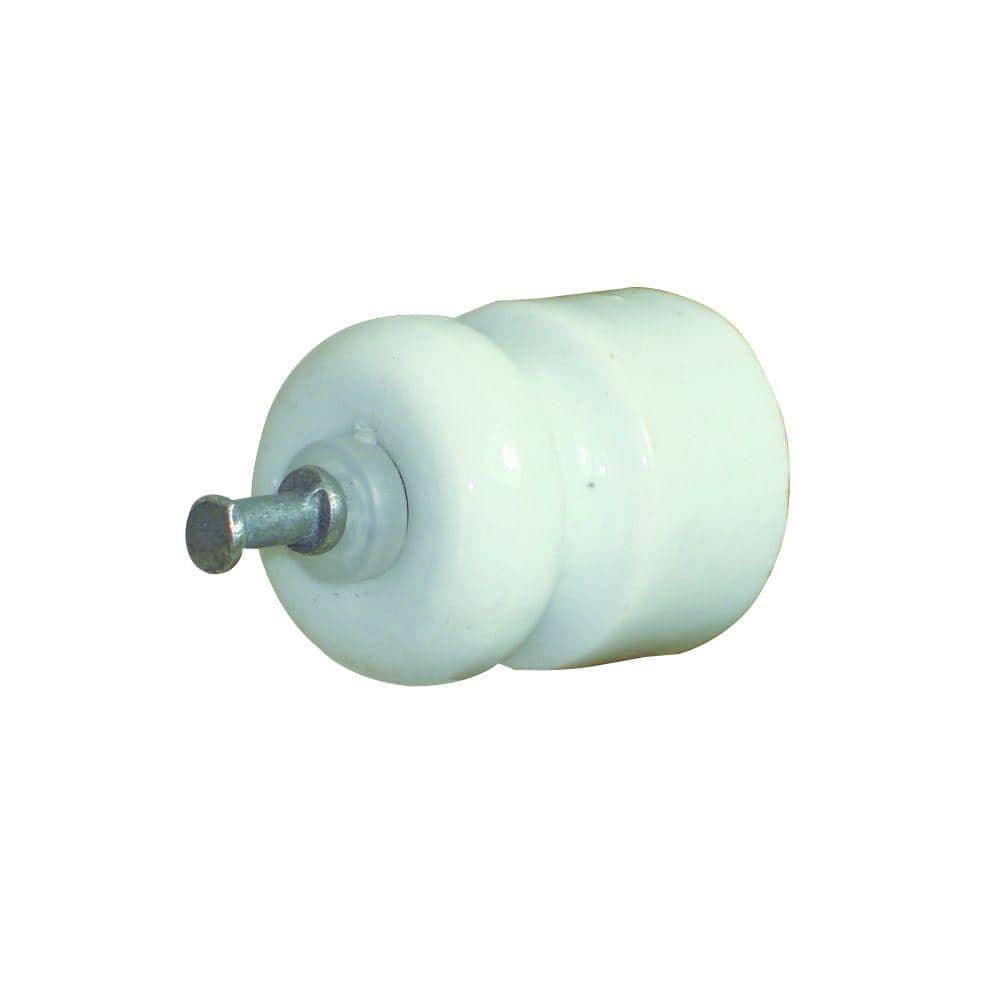 Field Guardian Porcelain Insulator with Nail and Washer